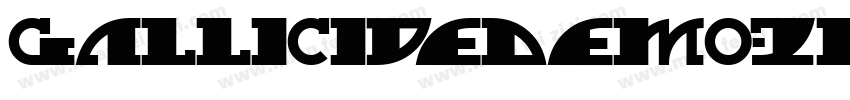 GallicideDemo-2pjl字体转换
