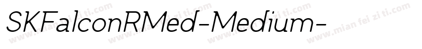 SKFalconRMed-Medium字体转换