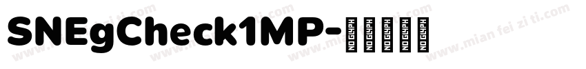SNEgCheck1MP字体转换