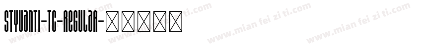 STYuanti-TC-Regular字体转换