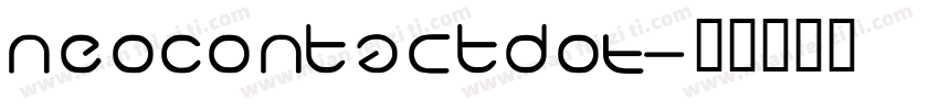 NeoContactDOT字体转换