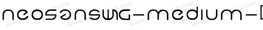 NeoSansW1G-medium字体转换