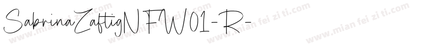 SabrinaZaftigNFW01-R字体转换