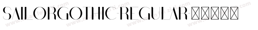 SailorGothic-Regular字体转换