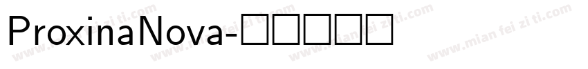ProxinaNova字体转换