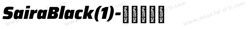 SairaBlack(1)字体转换