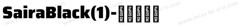 SairaBlack(1)字体转换