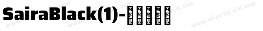SairaBlack(1)字体转换