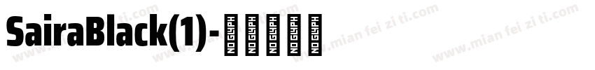 SairaBlack(1)字体转换