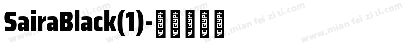 SairaBlack(1)字体转换