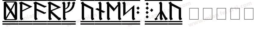 DwarfRunes2-51zv字体转换