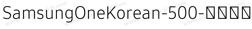 SamsungOneKorean-500字体转换