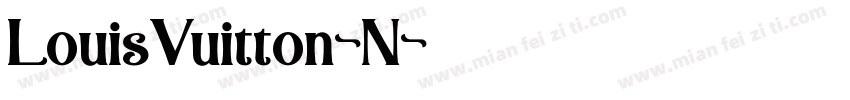 LouisVuitton-N字体转换