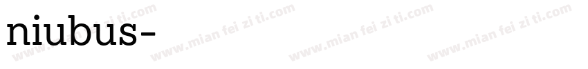 niubus字体转换