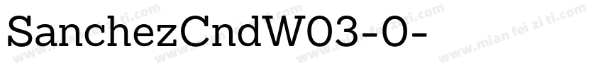SanchezCndW03-0字体转换