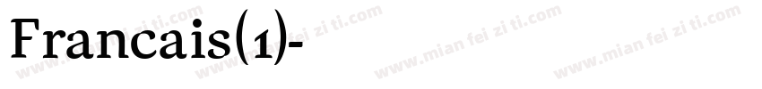 Francais(1)字体转换