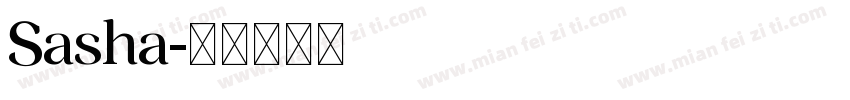 Sasha字体转换