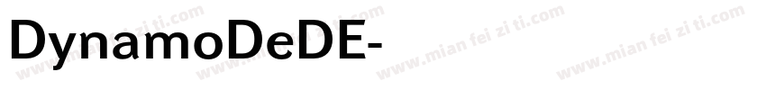 DynamoDeDE字体转换