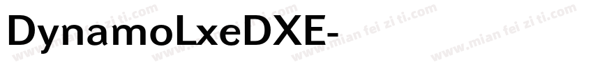DynamoLxeDXE字体转换