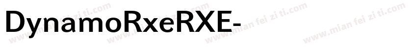 DynamoRxeRXE字体转换