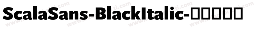ScalaSans-BlackItalic字体转换