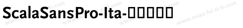 ScalaSansPro-Ita字体转换