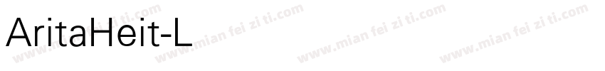 AritaHeit-Light字体转换