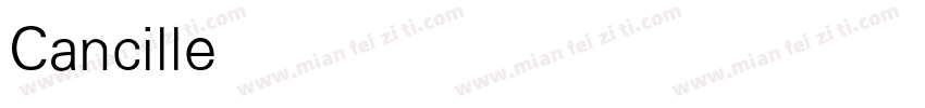 CancillerLight字体转换