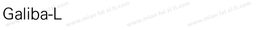 Galiba-Light字体转换