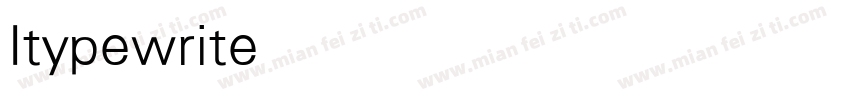 Itypewriter-Light字体转换