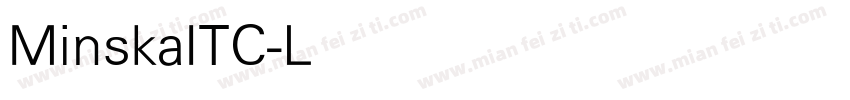 MinskaITC-Light字体转换