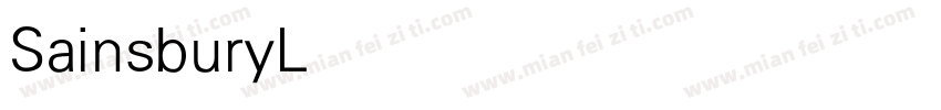 SainsburyLight字体转换