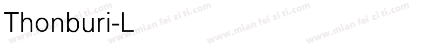 Thonburi-Light字体转换