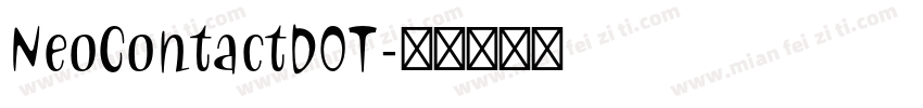 NeoContactDOT字体转换