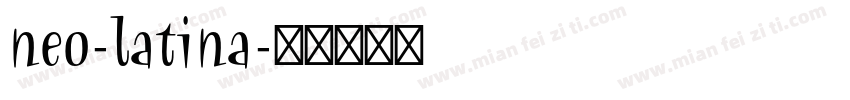 neo-latina字体转换