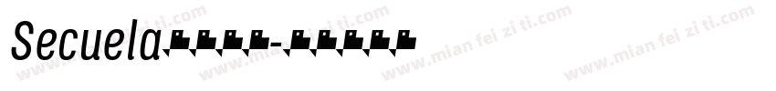 Secuela字体下载字体转换