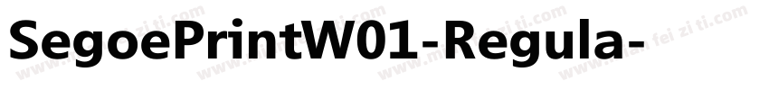 SegoePrintW01-Regula字体转换