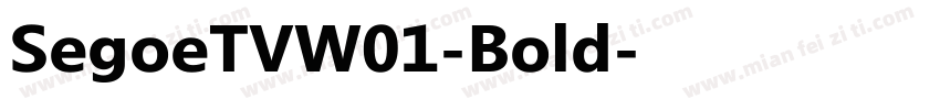SegoeTVW01-Bold字体转换
