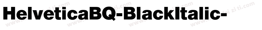 HelveticaBQ-BlackItalic字体转换