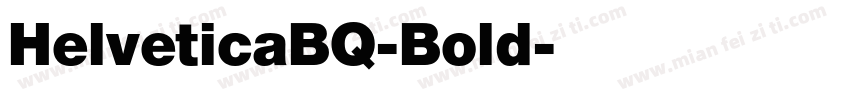 HelveticaBQ-Bold字体转换