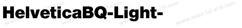 HelveticaBQ-Light字体转换