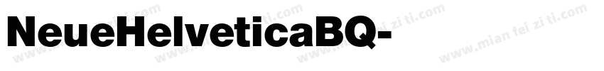 NeueHelveticaBQ字体转换