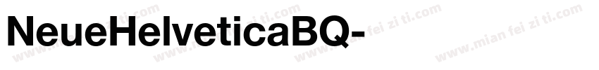 NeueHelveticaBQ字体转换