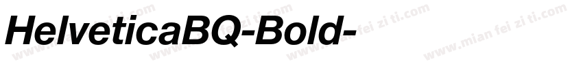 HelveticaBQ-Bold字体转换
