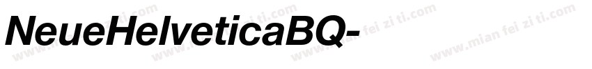 NeueHelveticaBQ字体转换