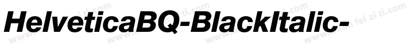 HelveticaBQ-BlackItalic字体转换