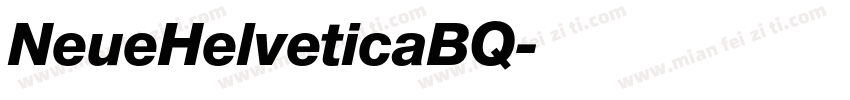 NeueHelveticaBQ字体转换