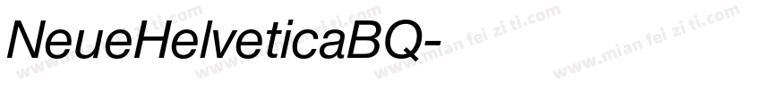 NeueHelveticaBQ字体转换