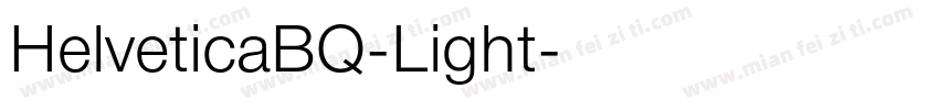 HelveticaBQ-Light字体转换
