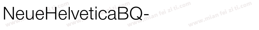 NeueHelveticaBQ字体转换
